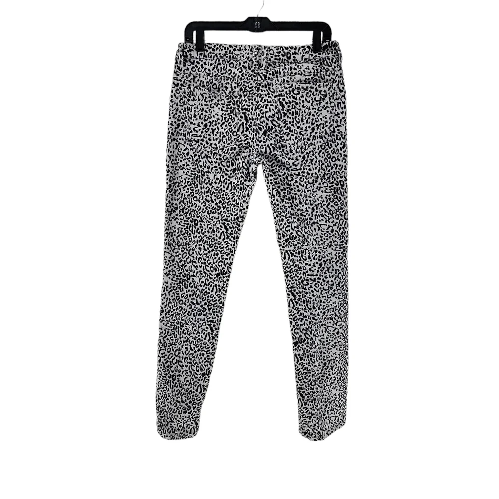 Garnet Hill Women's Animal Print Straight Leg Jean - 8L